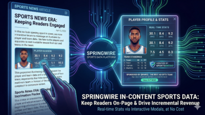 Gemini generated image for announcing in-content sports data