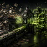An industrial knowledge refinery transforms chaotic publisher archives into structured AI-ready corpus infrastructure connected through organized retrieval systems.