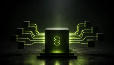 A central structured knowledge core connects to multiple specialized retrieval systems through glowing green pathways in a minimalist publisher infrastructure scene.